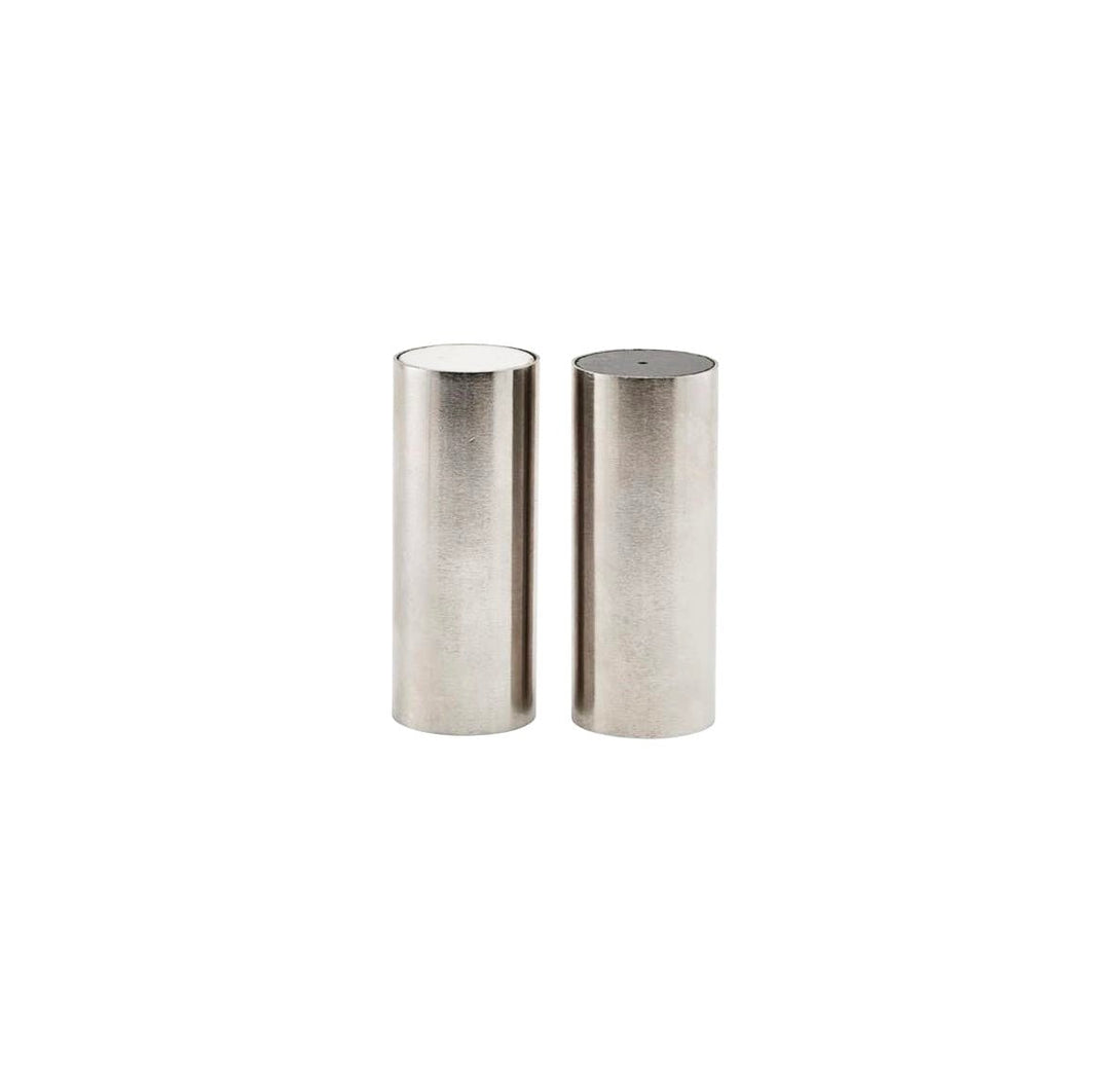 Brushed Silver Salt and Pepper Shakers - Field Study