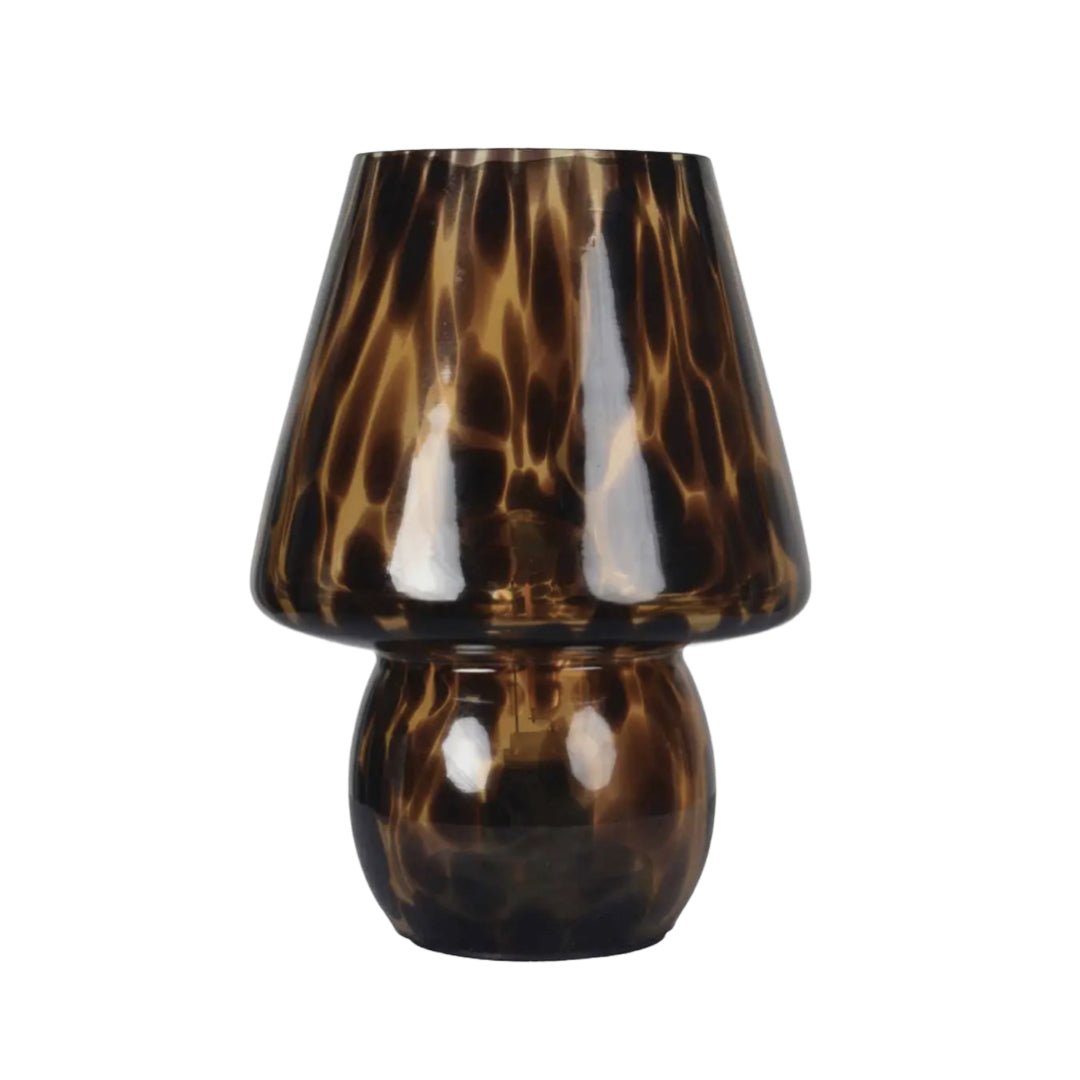 Leopard Glass Lamp - ökenhem