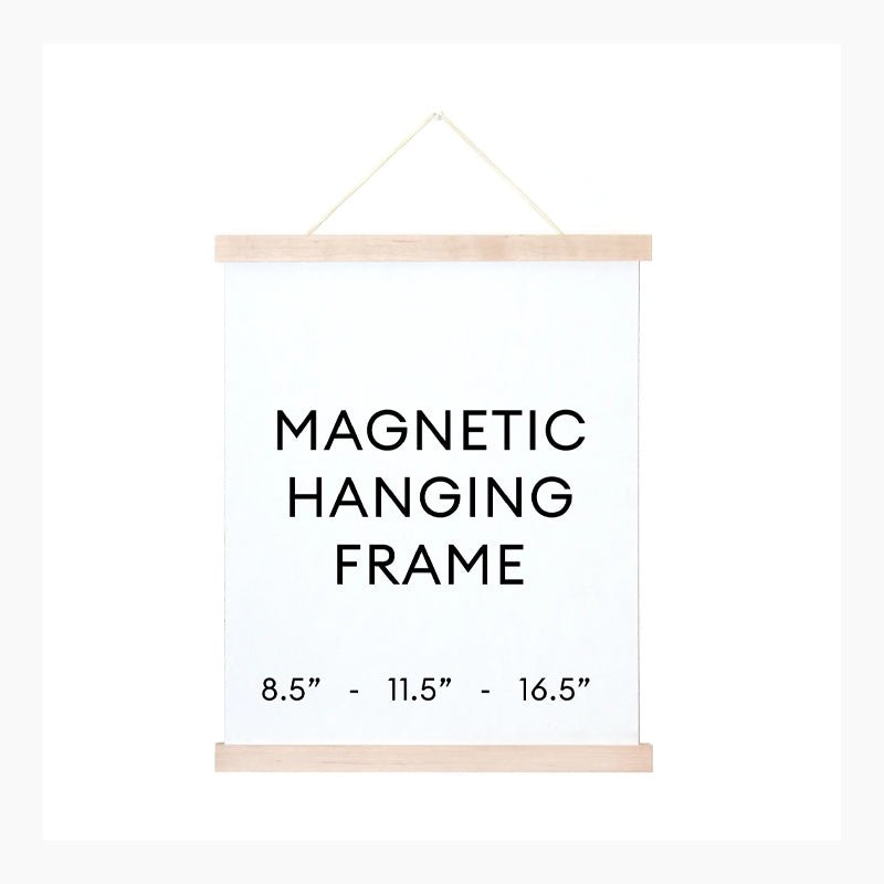 Natural Wood Magnetic Hanging Frame - Field Study