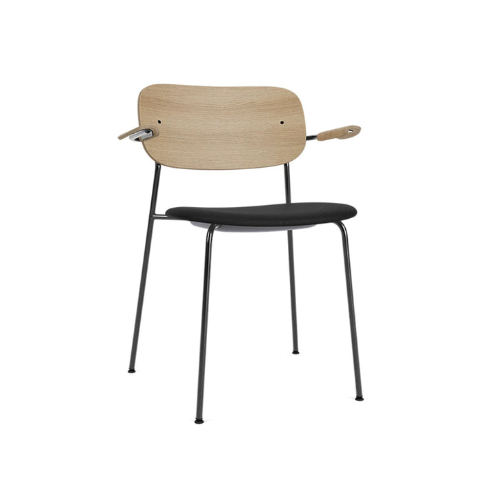 Co Dining Chair, With Arms Partially Upholstered