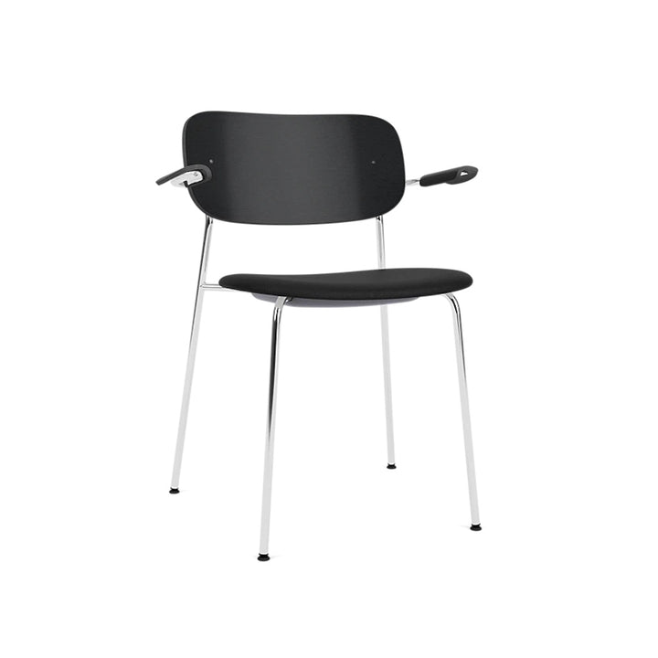 Co Dining Chair, With Arms Partially Upholstered