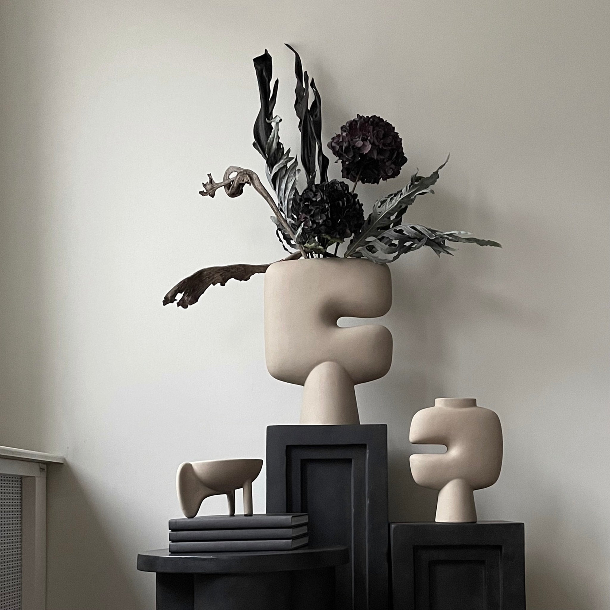 まる　101  Tribal Vase Medio 101 Copenhagen Tribal Vase, Medio - Sand – ökenhem