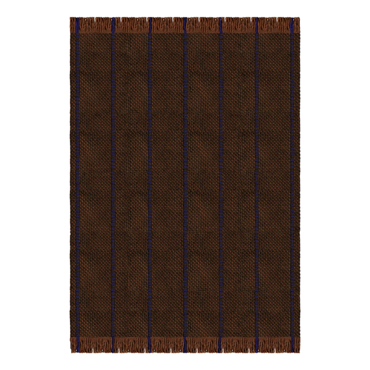 Massproductions Cord Wool Rug - Blue Brown