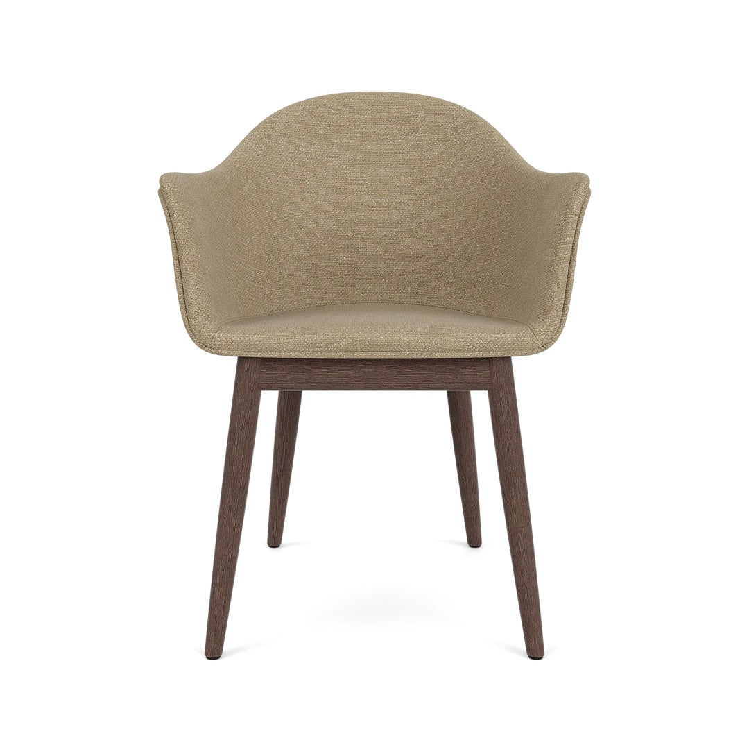 Harbour Arm Chair, Dining Height, Oak Base, Upholstered