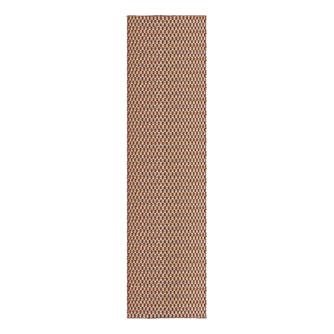 Barley Jute Rug - Burgundy