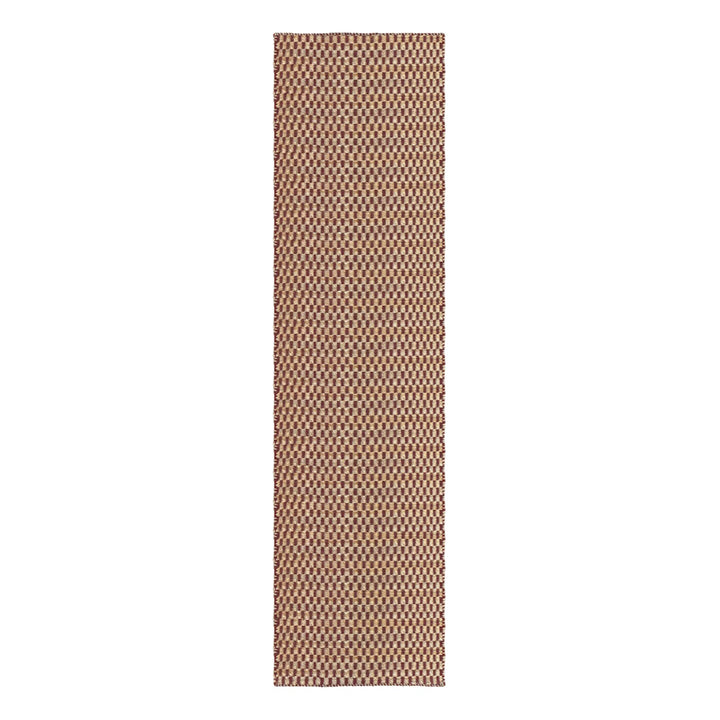 Barley Jute Rug - Burgundy