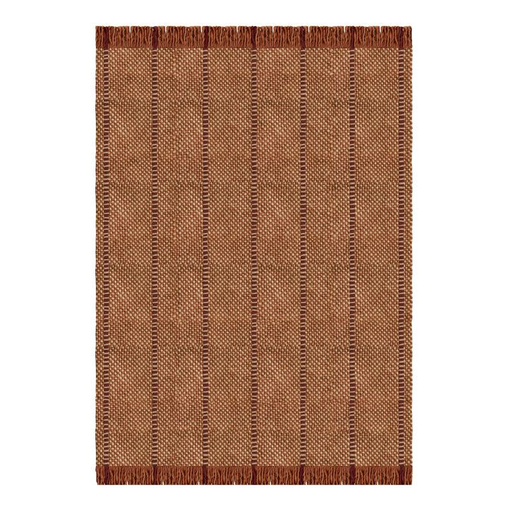 Massproductions Cord Wool Rug - Burgundy Rust