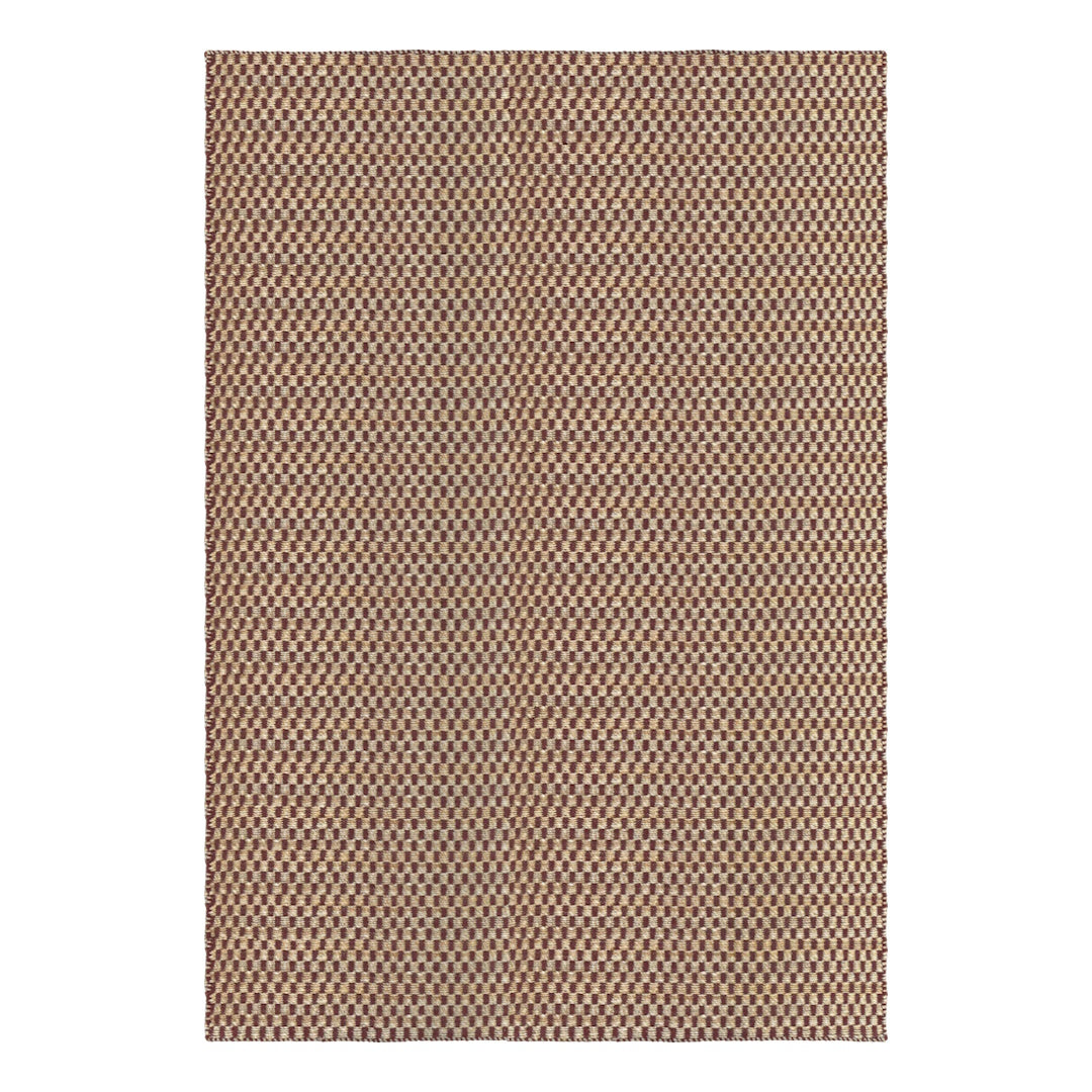 Barley Jute Rug - Burgundy