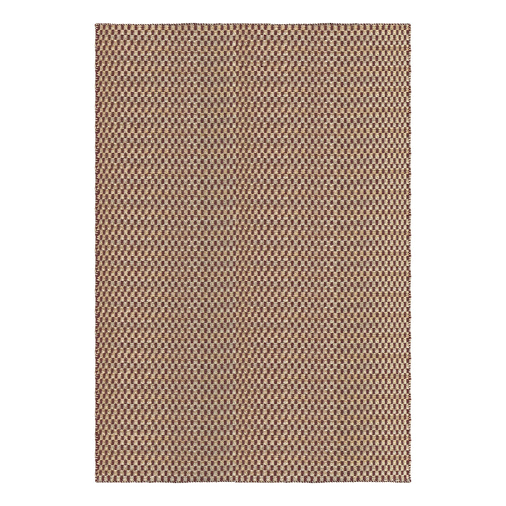 Barley Jute Rug - Burgundy
