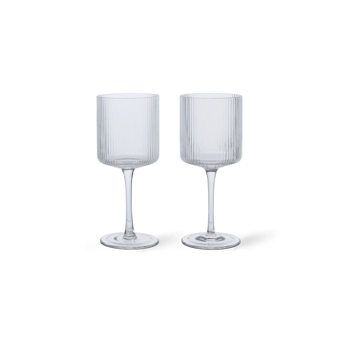 Ripple White Wine Glasses - Set of 2