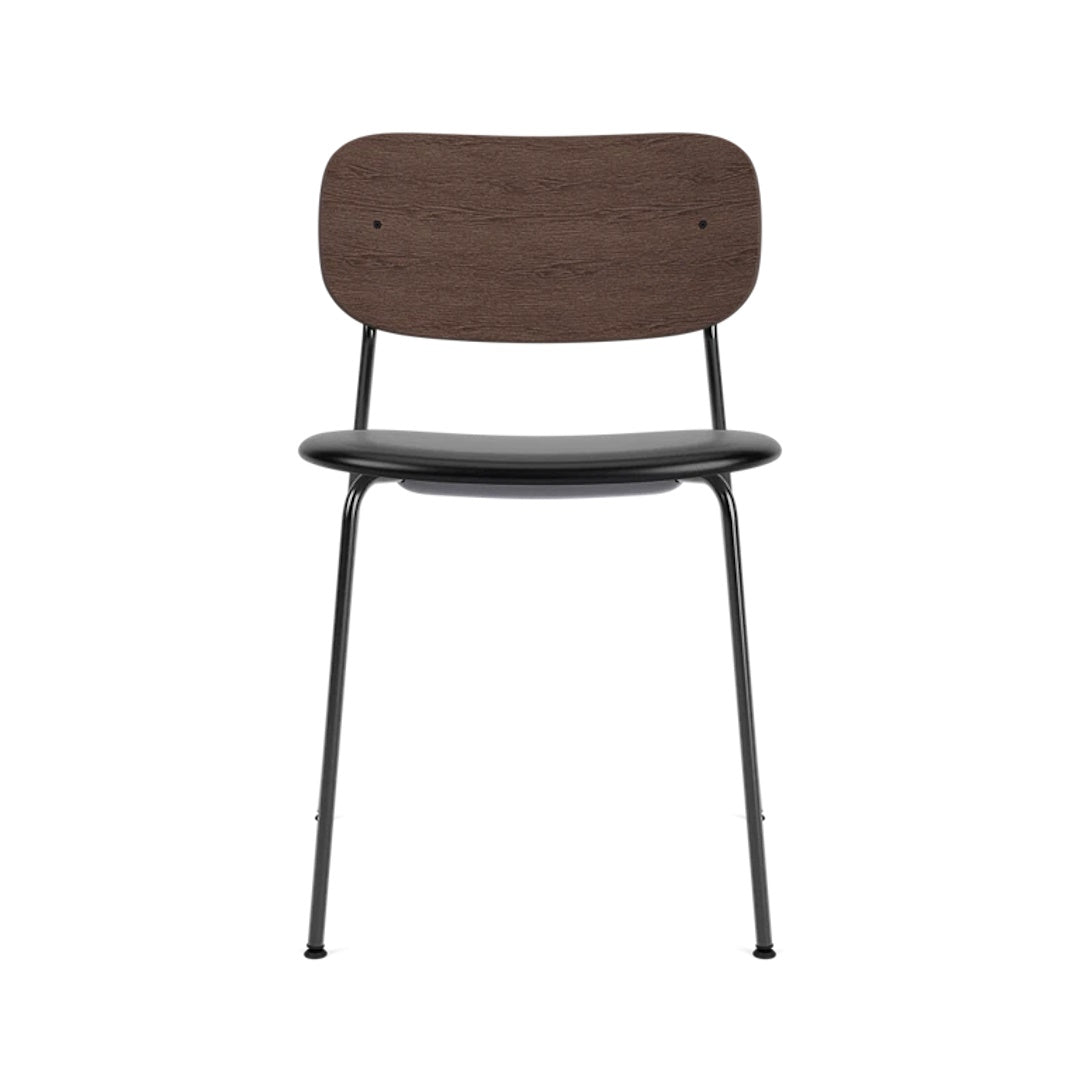 Co Dining Chair, Without Arms, Partially Upholstered