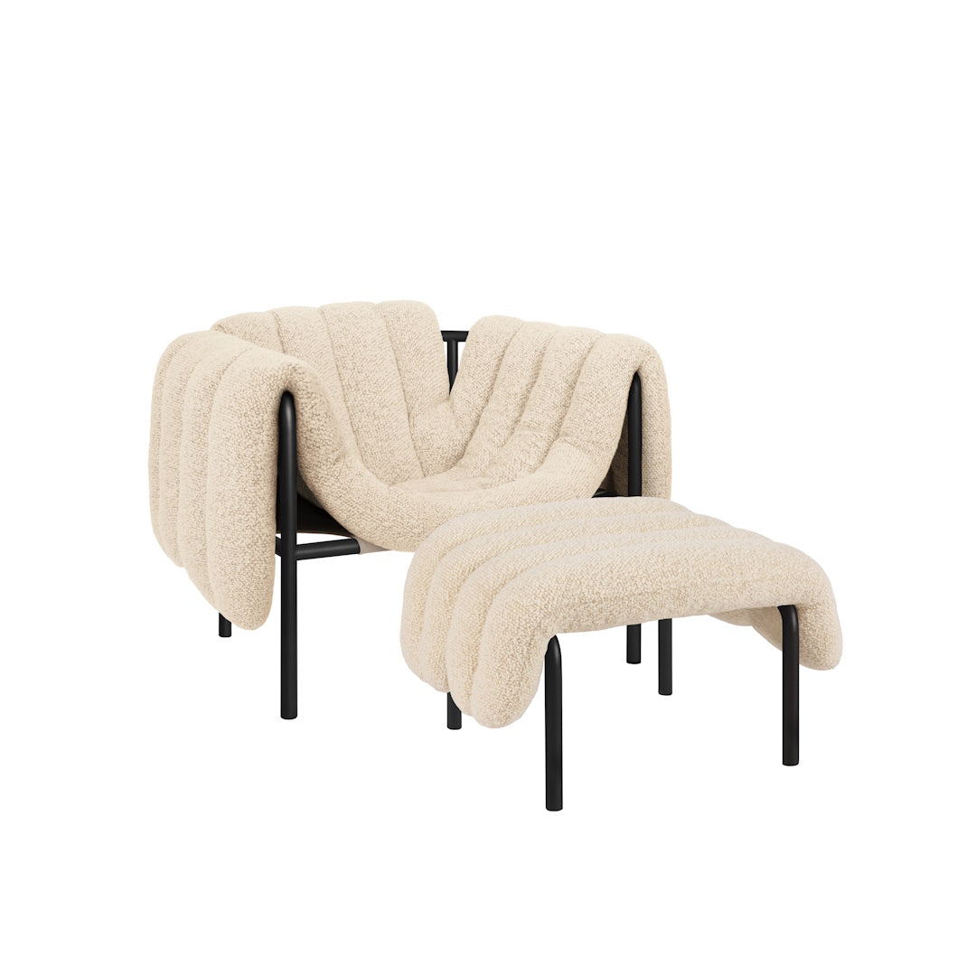 Puffy Lounge Chair + Ottoman
