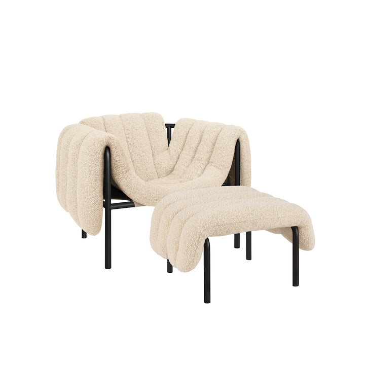 Puffy Lounge Chair + Ottoman