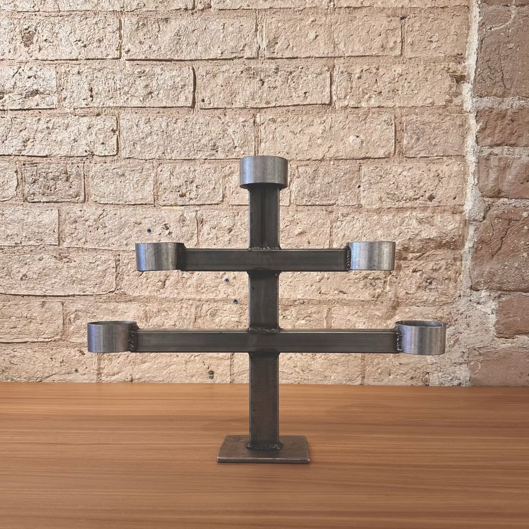 Vintage Swedish Brutalist Candelabra