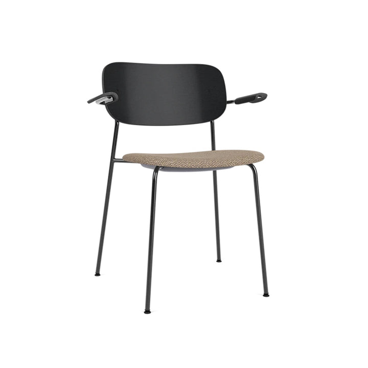 Co Dining Chair, With Arms Partially Upholstered