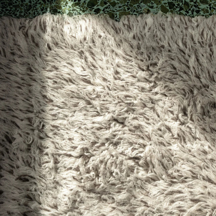 Shaggy Wool Rug - Mocha Melange
