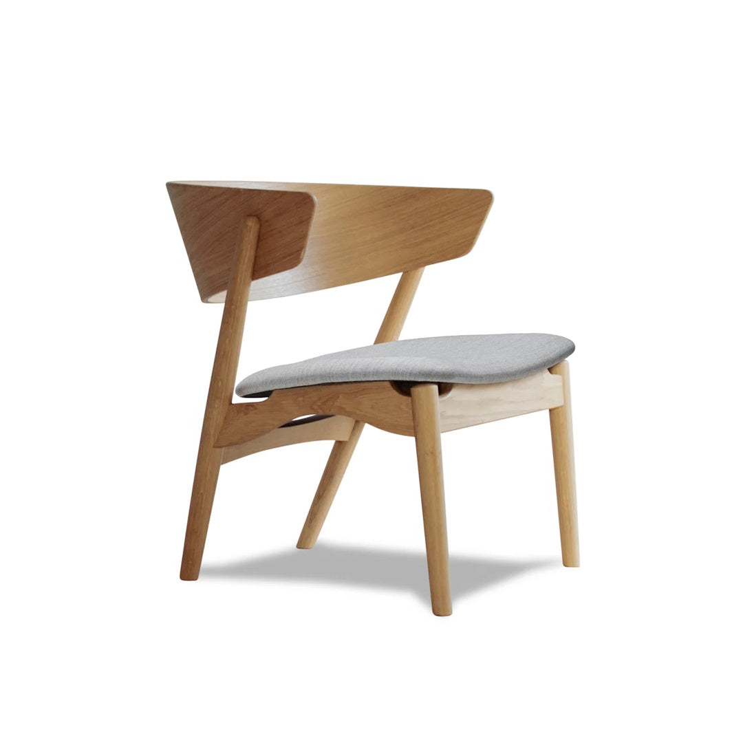 Sibast No 7 Lounge Chair, Wooden Backrest