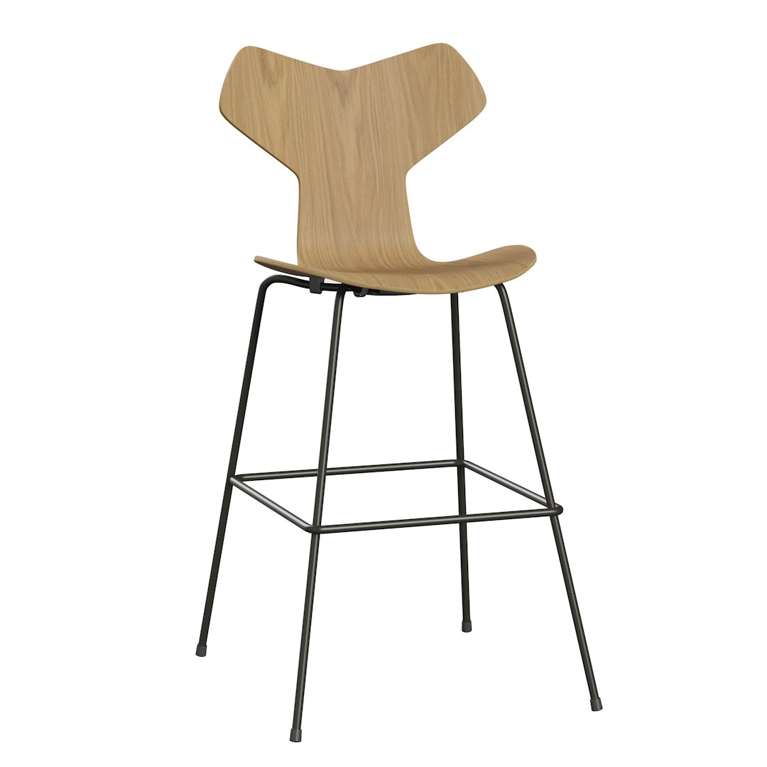 GRAND PRIX™ 3139 Barstool Clear Lacquered Veneer