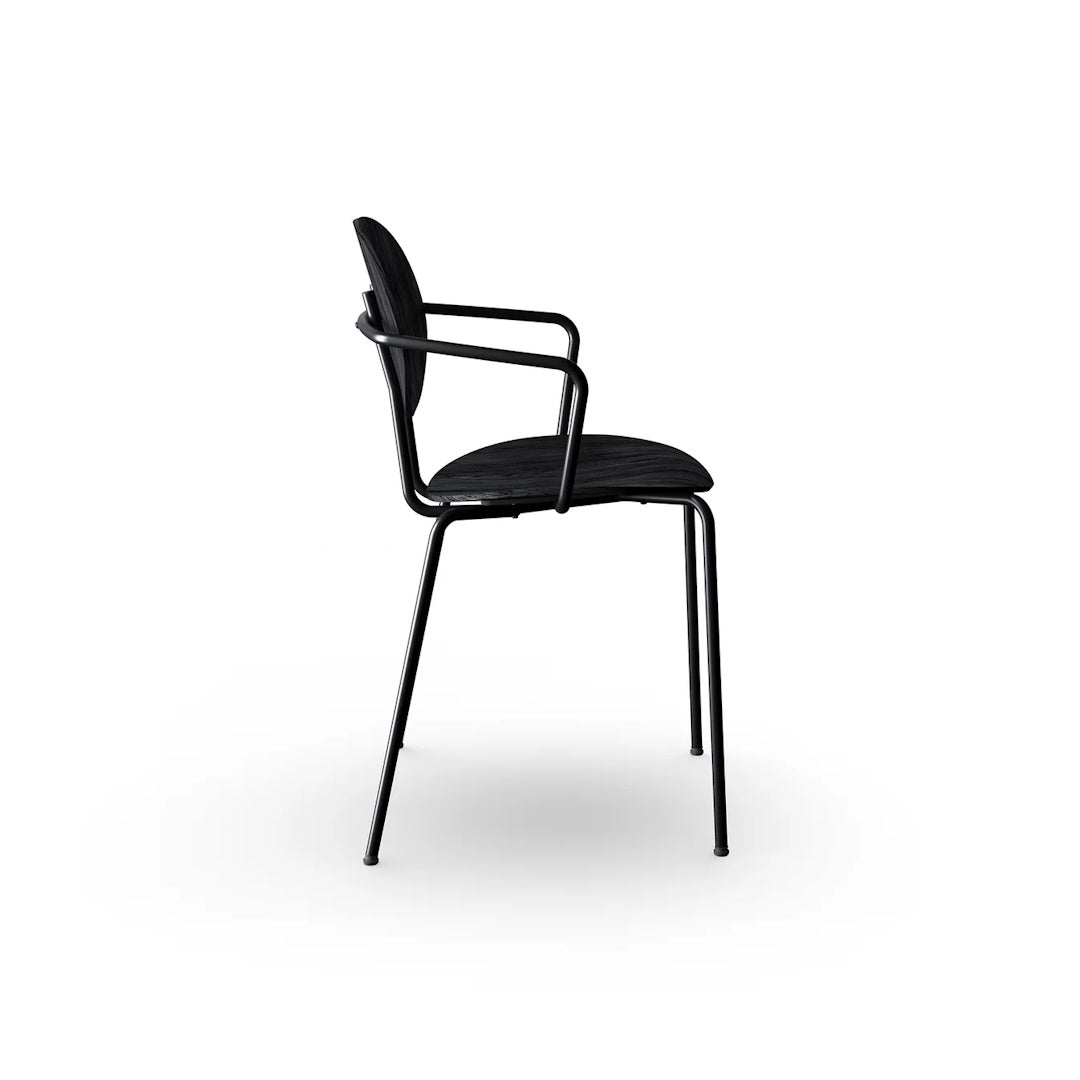 Sibast PIET HEIN Dining Chair, Wooden Seat, With Armrest