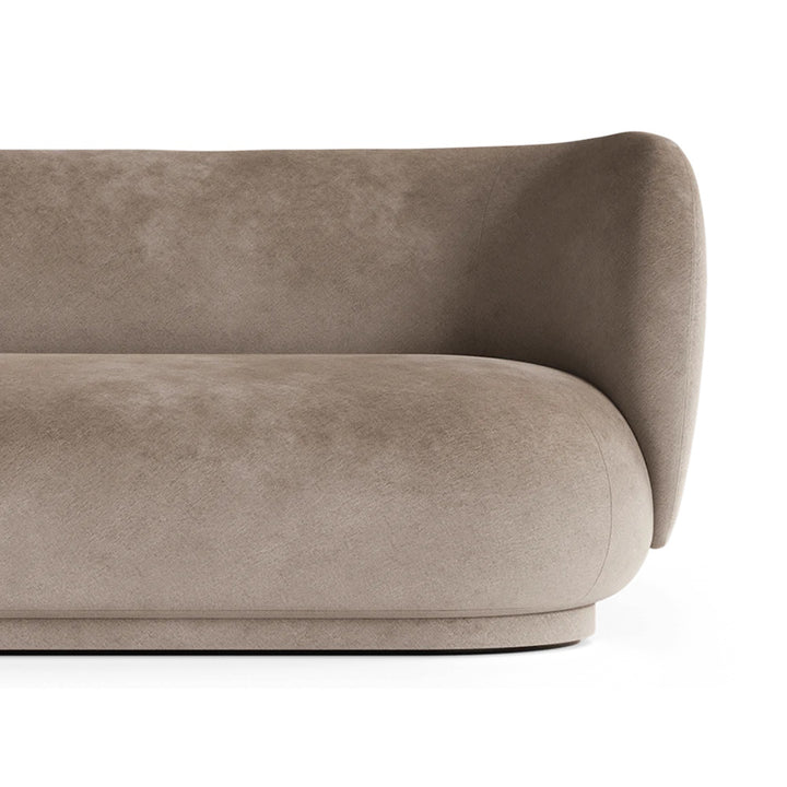 Rico Divan Right - Faded Velvet