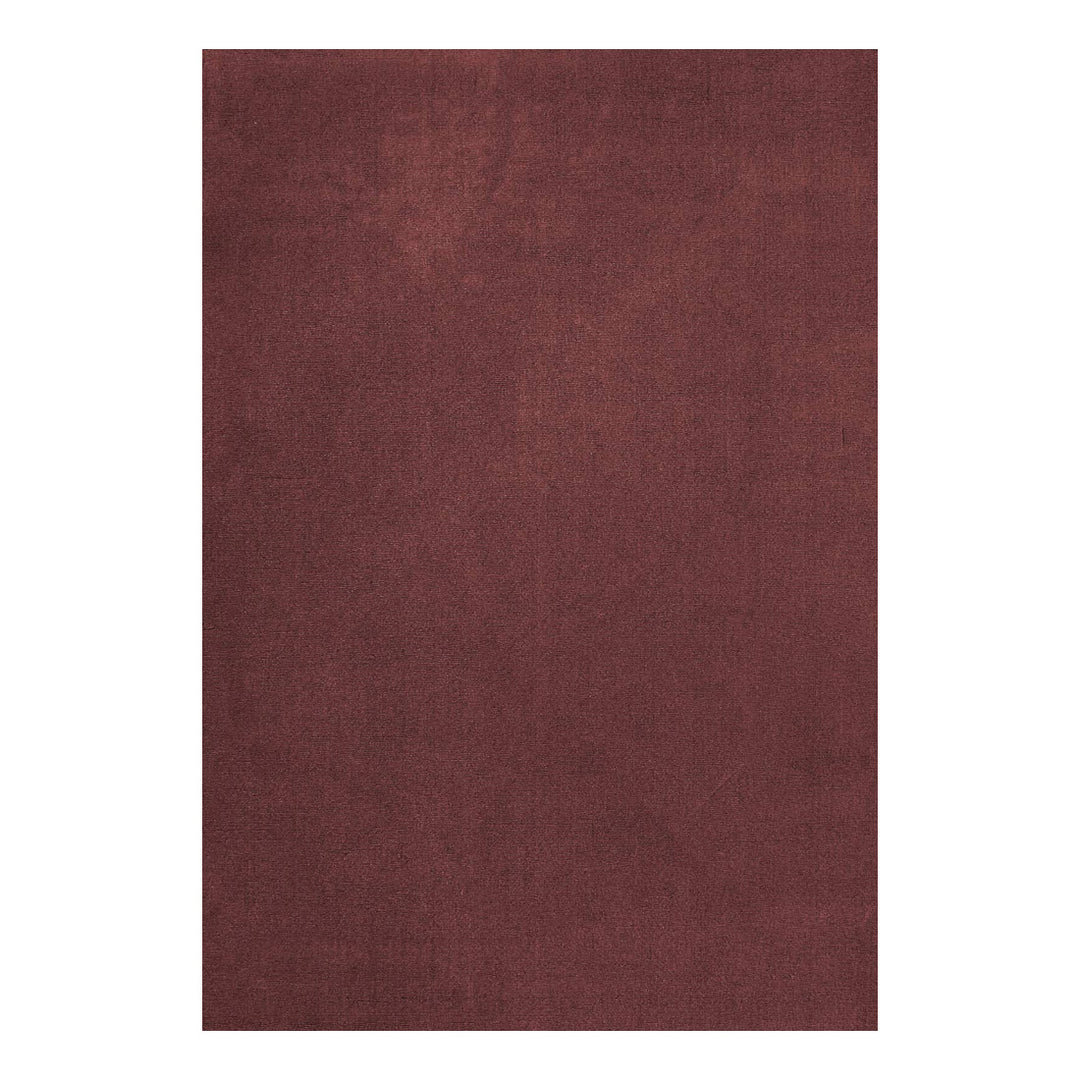 Solid Wool  Rug - Ruby Red
