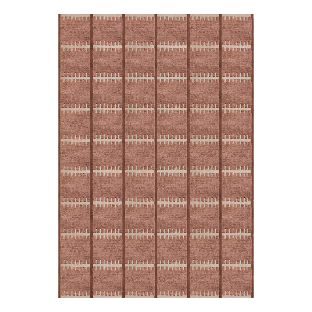 Lilly Wool Rug - Rust