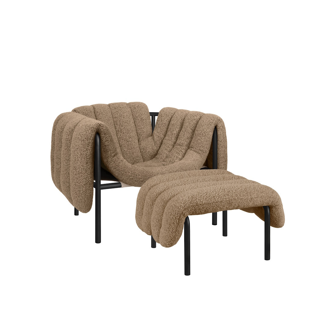 Puffy Lounge Chair + Ottoman