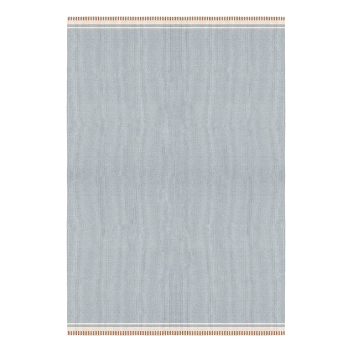 Röllakan Solid Wool Rug - Sky Blue