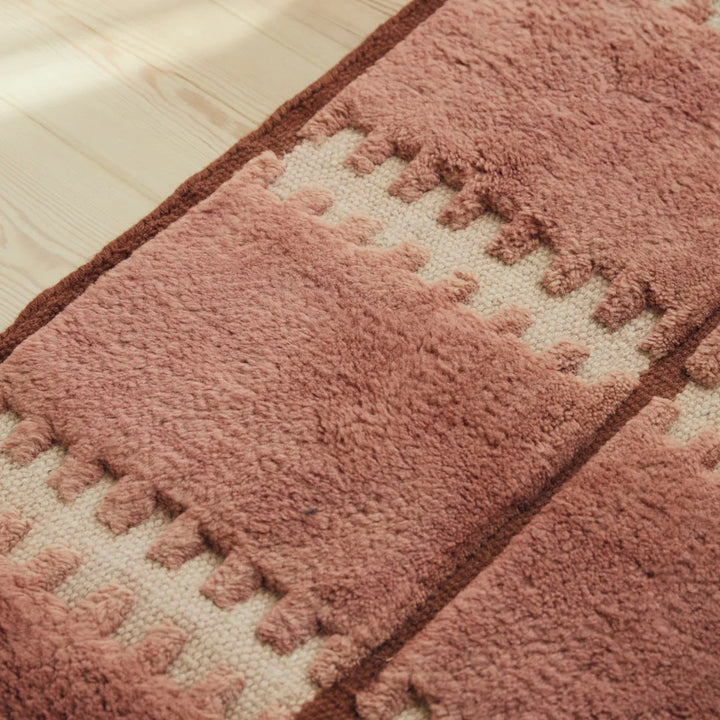 Lilly Wool Rug - Rust