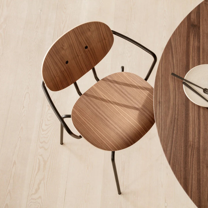 Sibast PIET HEIN Dining Chair, Wooden Seat, With Armrest
