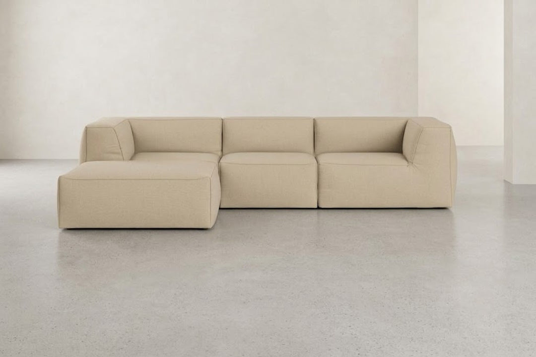 Great 3-seater Sofa Narrow Chaise Left
