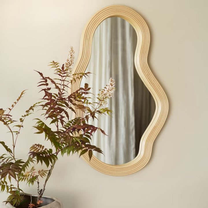Pond Rattan Mirror - Medium