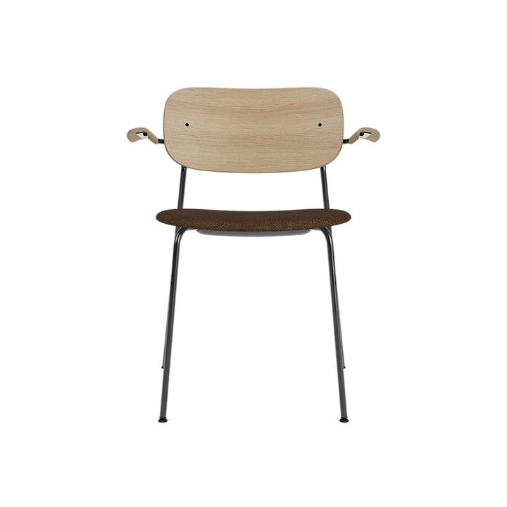 Co Dining Chair, With Arms Partially Upholstered