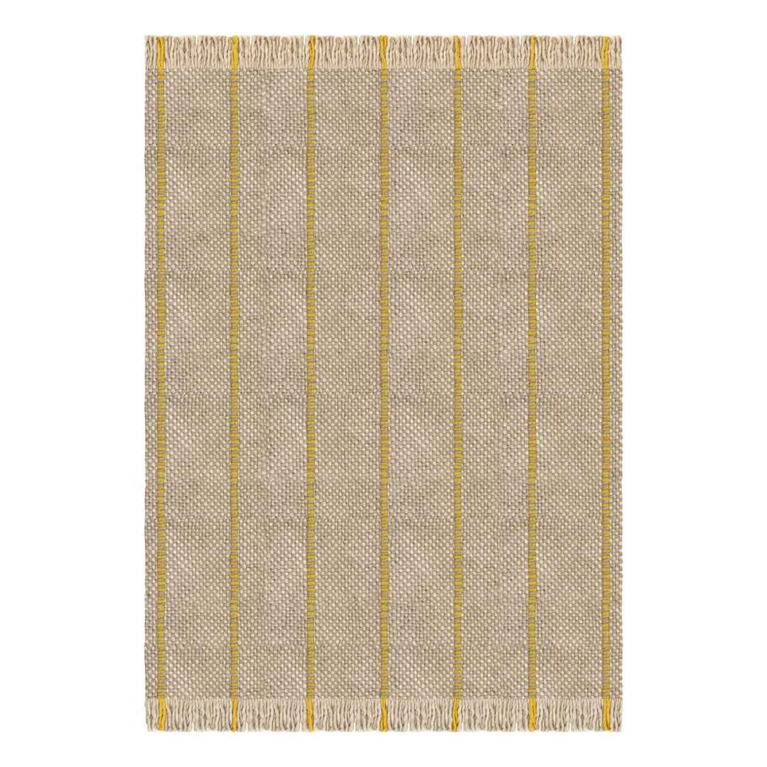 Massproductions Cord Wool Rug - Yellow Oatmeal
