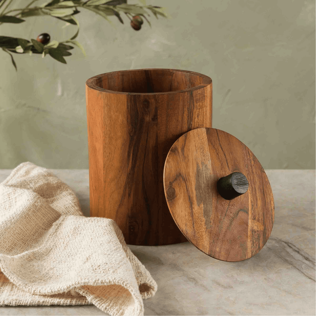 Acacia Wood Container - ökenhem