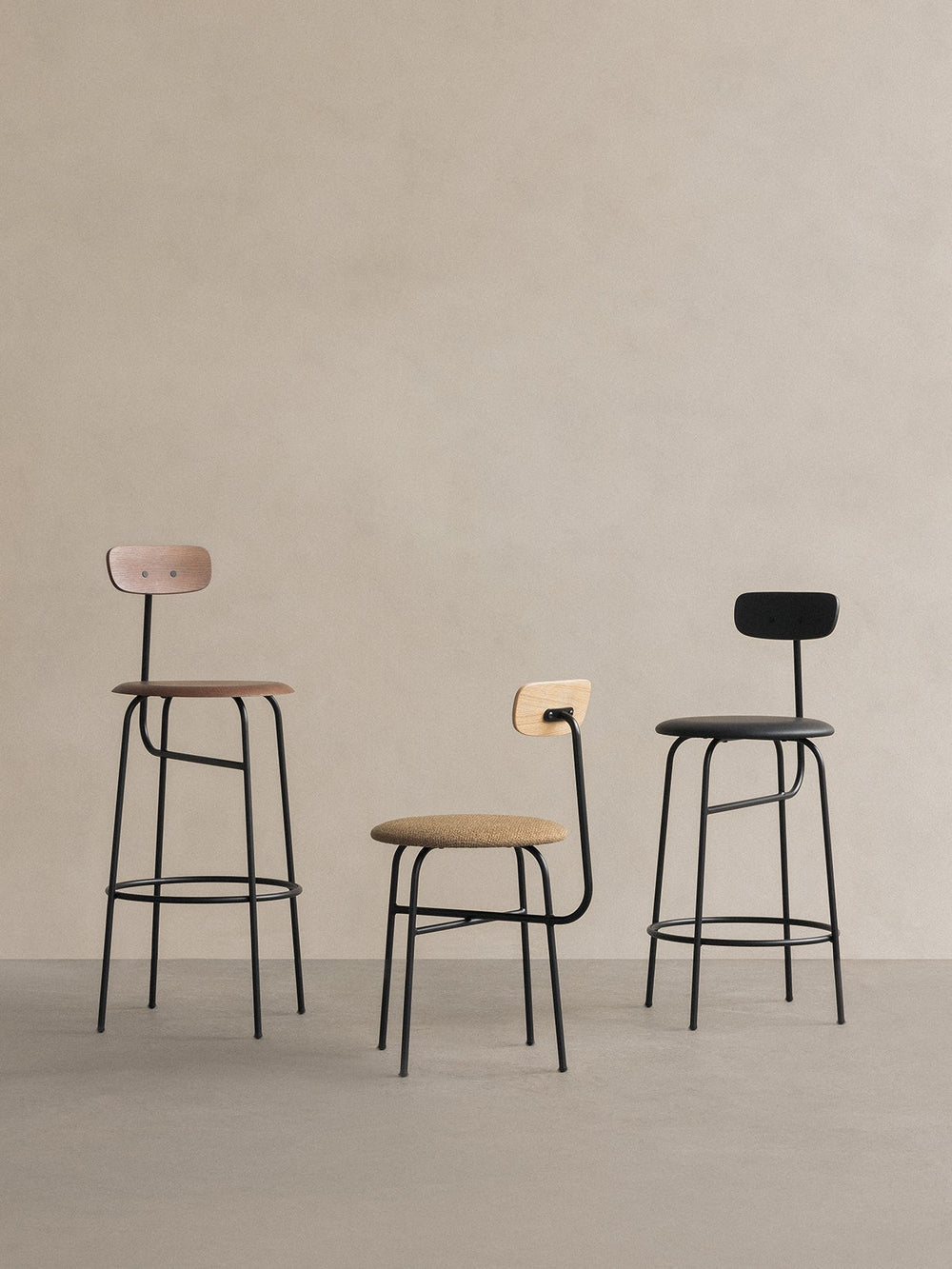 Afteroom Bar & Counter Chair, Upholstered Seat - ökenhem