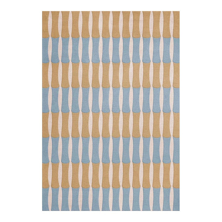 Alice Crawley Bamboo Forest Wool Rug - Blue - ökenhem