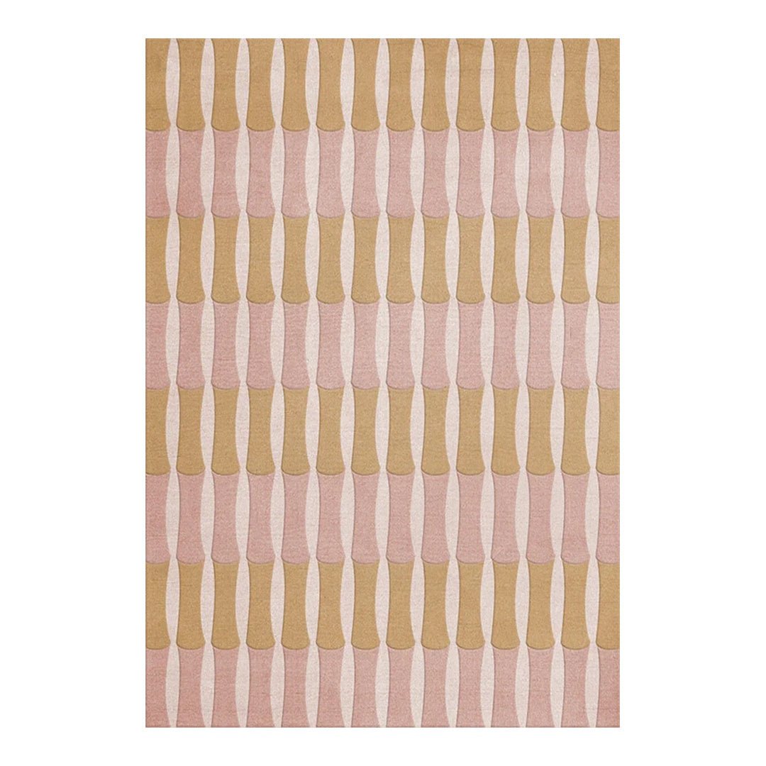 Alice Crawley Bamboo Forest Wool Rug - Rose - ökenhem