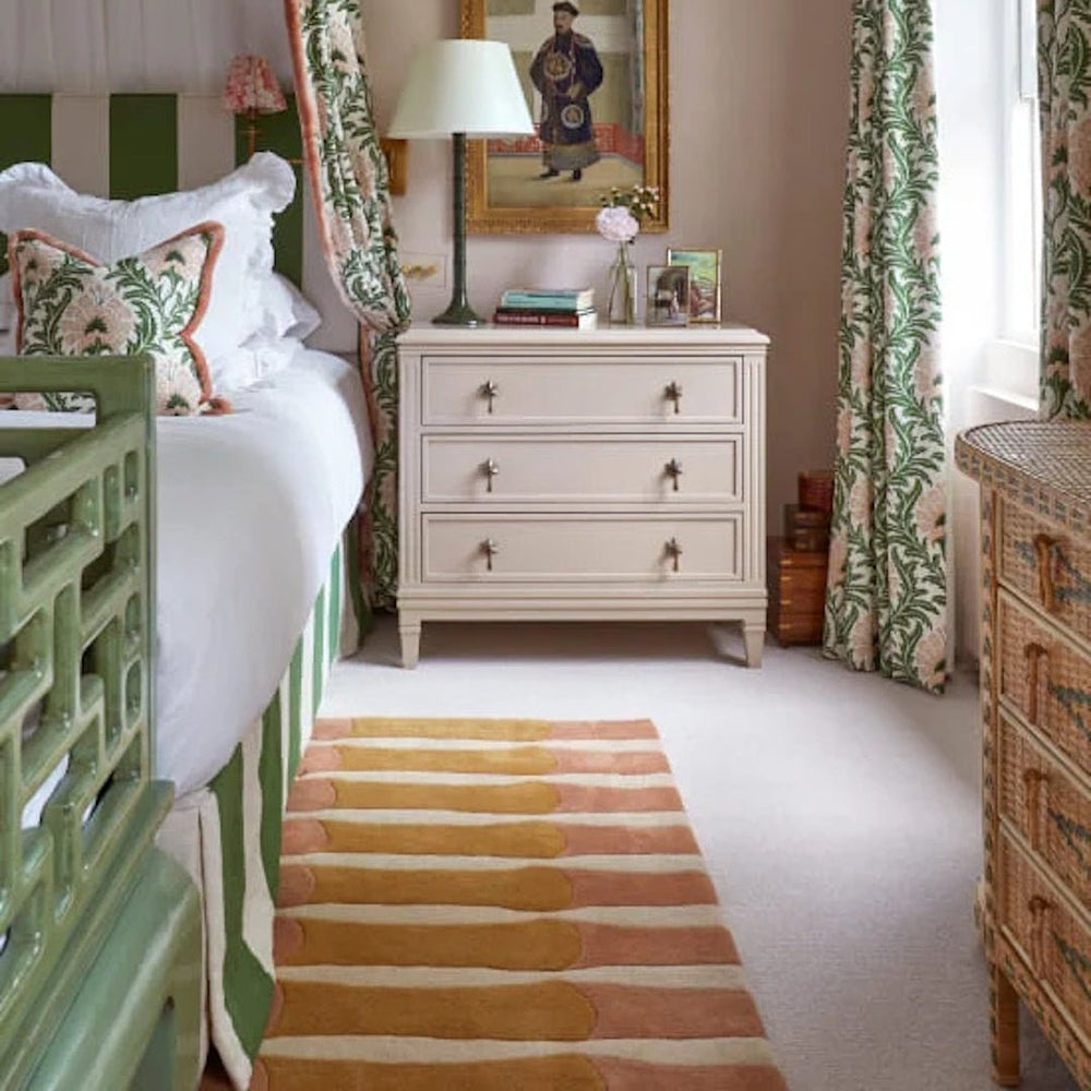 Alice Crawley Bamboo Forest Wool Rug - Rose - ökenhem