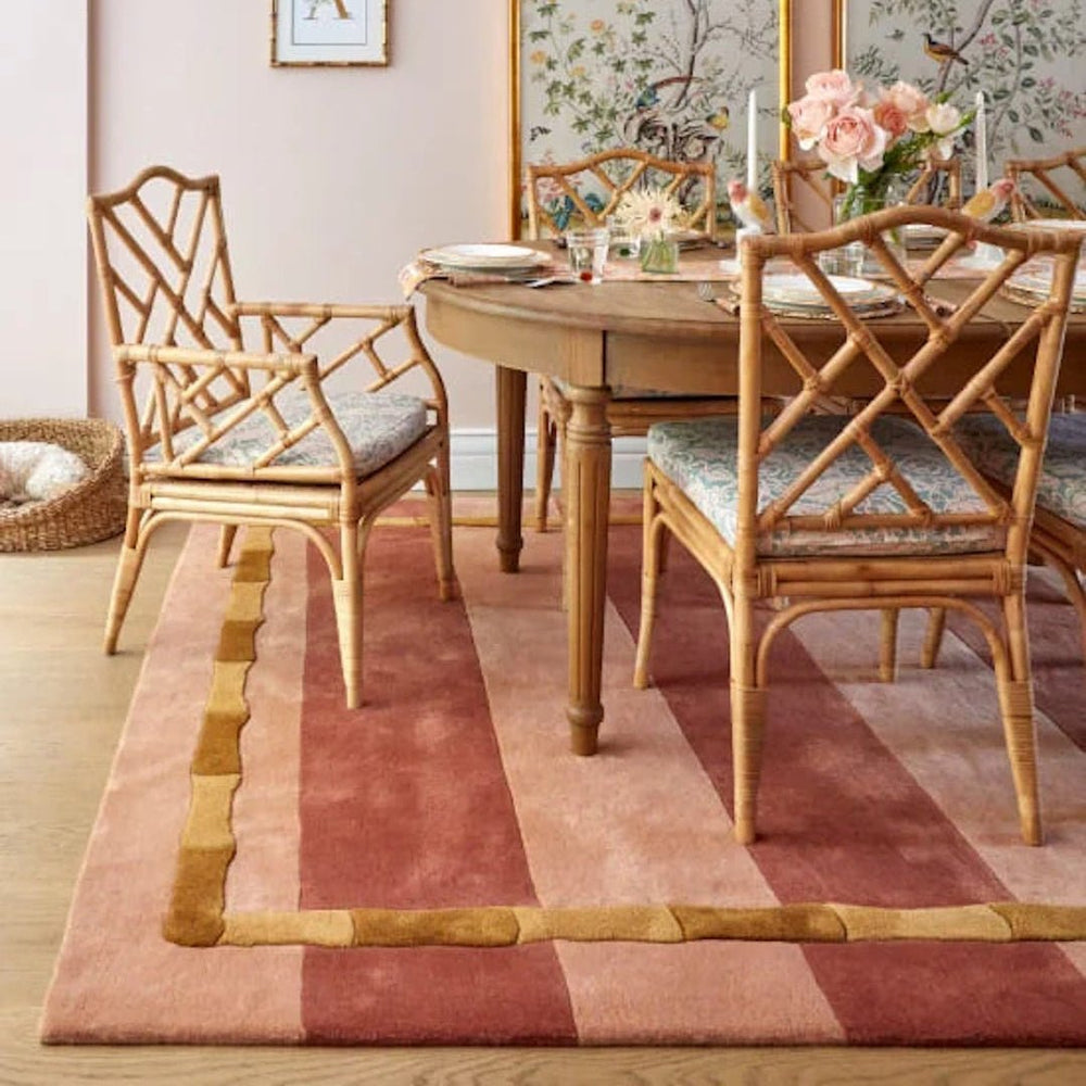 Alice Crawley Bamboo Forest Wool Rug - Terracotta - ökenhem