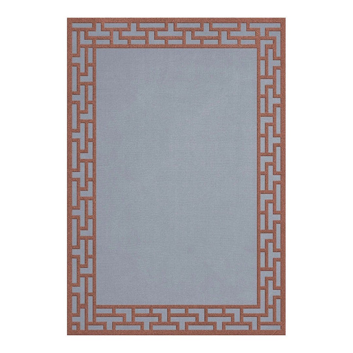 Alice Crawley Indochine Wool Rug - Blue Rust - ökenhem