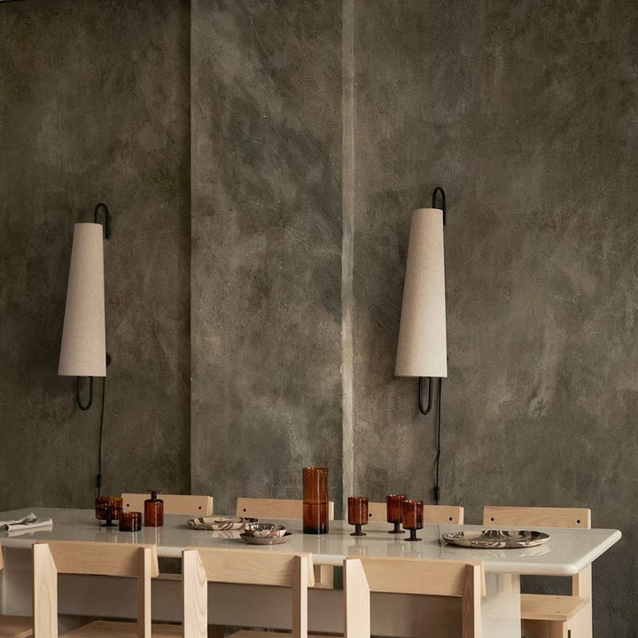 Ancora Wall Lamp - Black/Natural - ökenhem