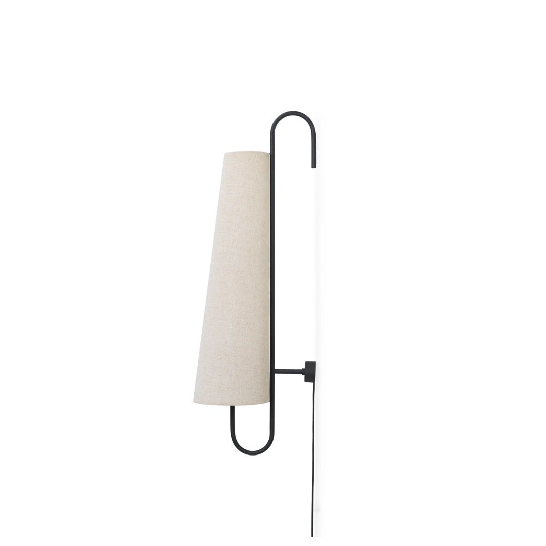Ancora Wall Lamp - Black/Natural - ökenhem
