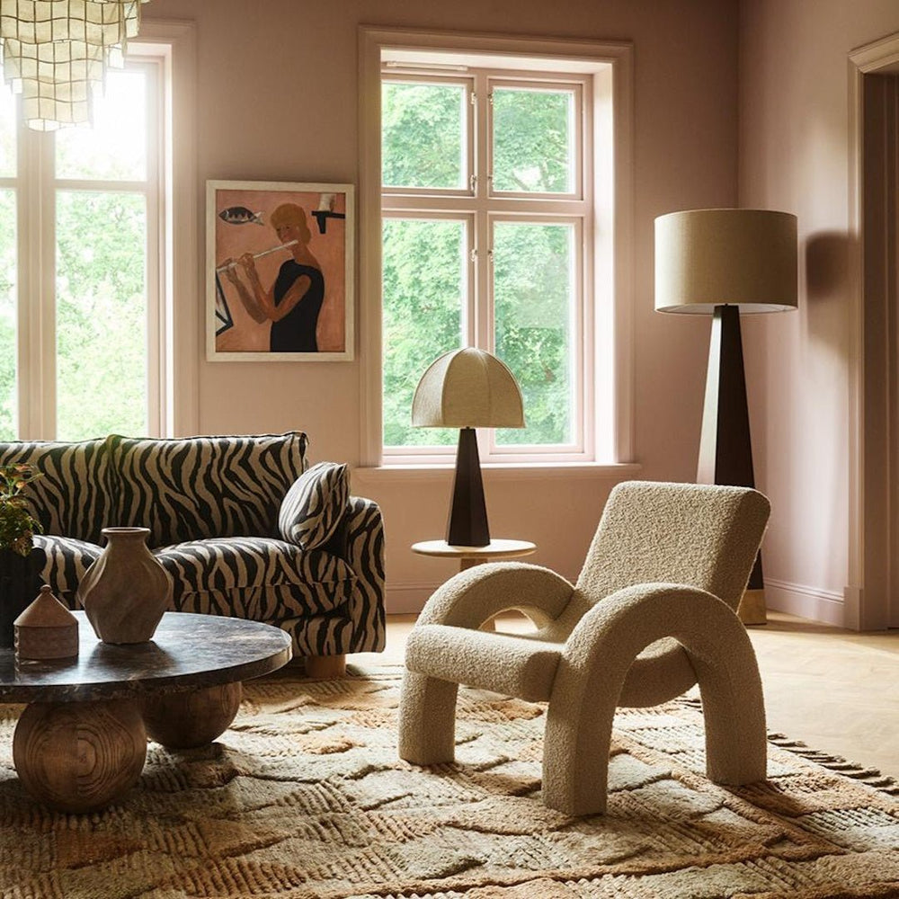 Arco Lounge Chair Small Boucle Beige - ökenhem