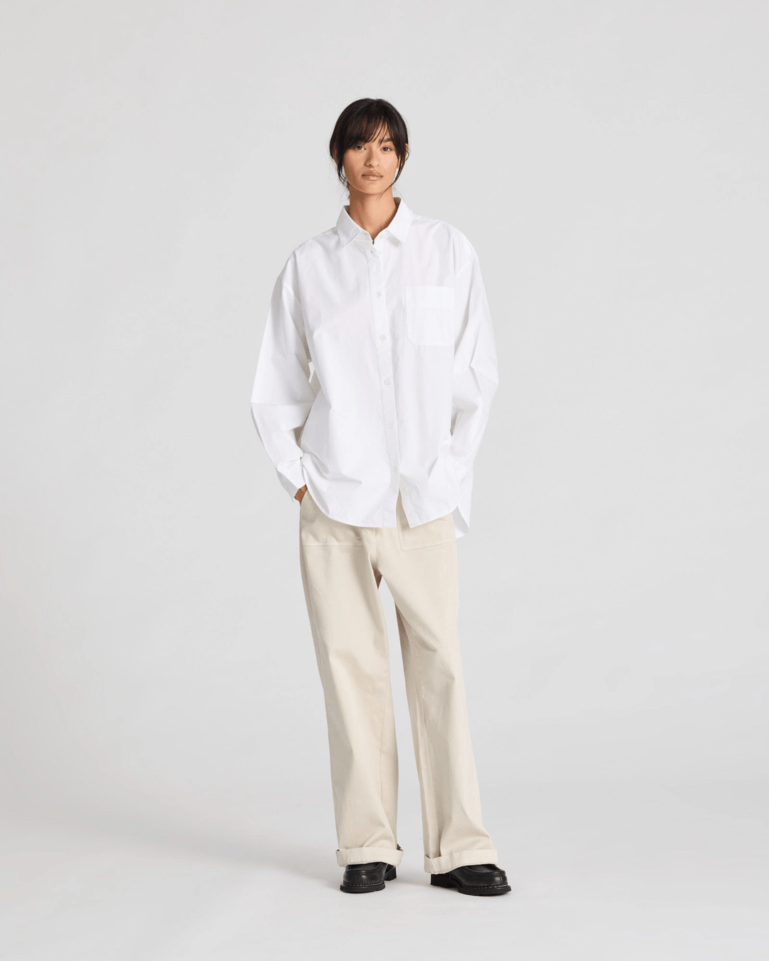 Astrid Poplin Long Sleeve Shirt - ökenhem