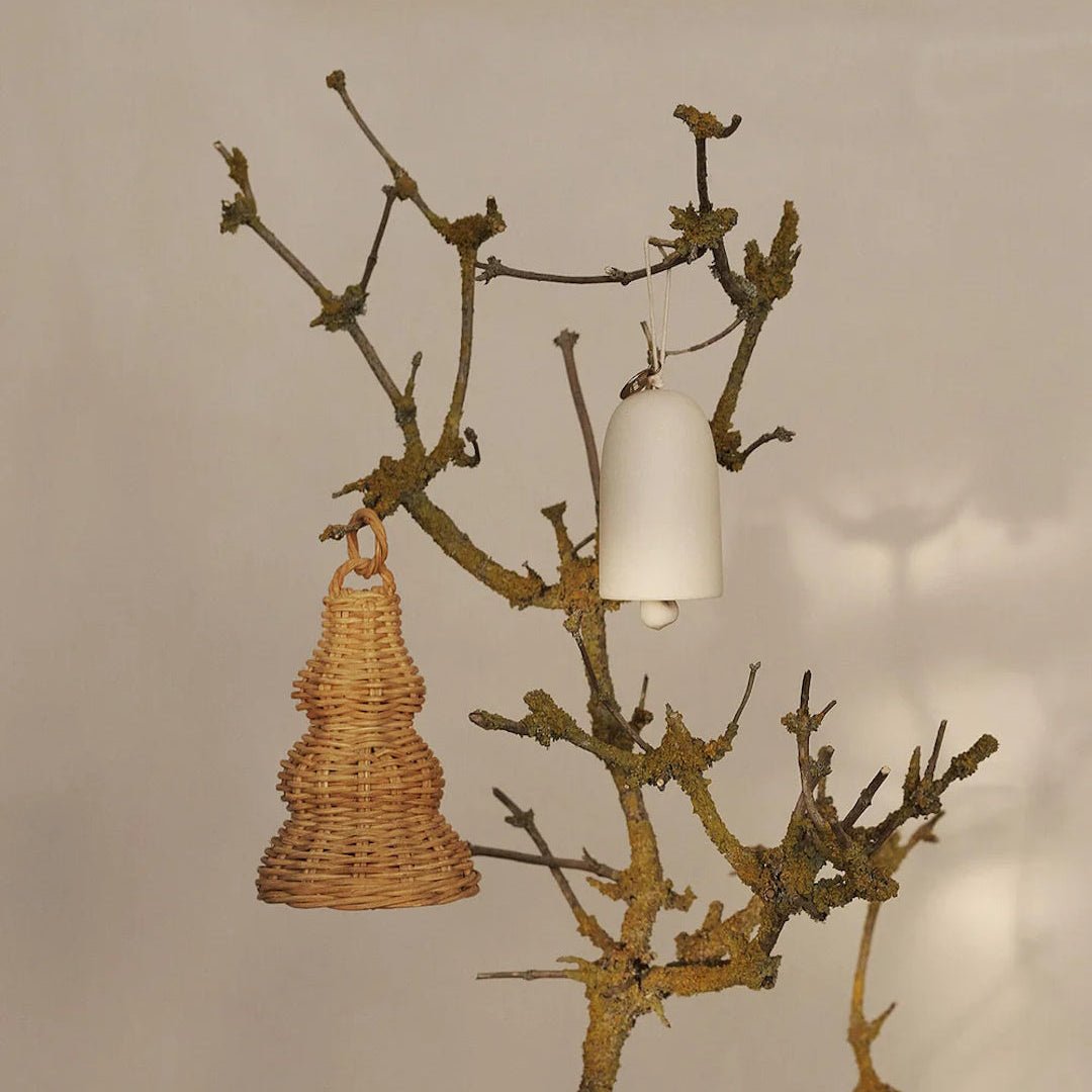 Bell Ceramic Ornament - Set of 2 - ökenhem