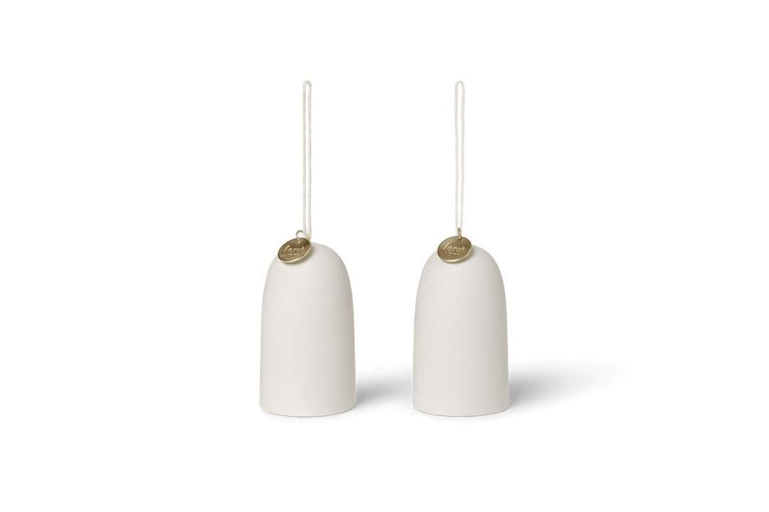 Bell Ceramic Ornament - Set of 2 - ökenhem