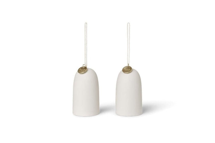 Bell Ceramic Ornament - Set of 2 - ökenhem