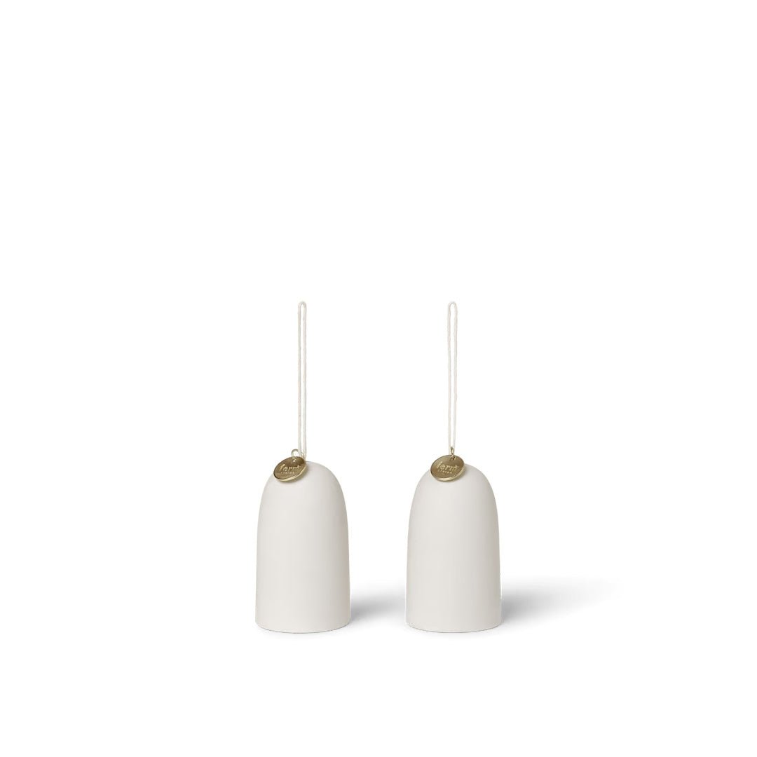 Bell Ceramic Ornament - Set of 2 - ökenhem