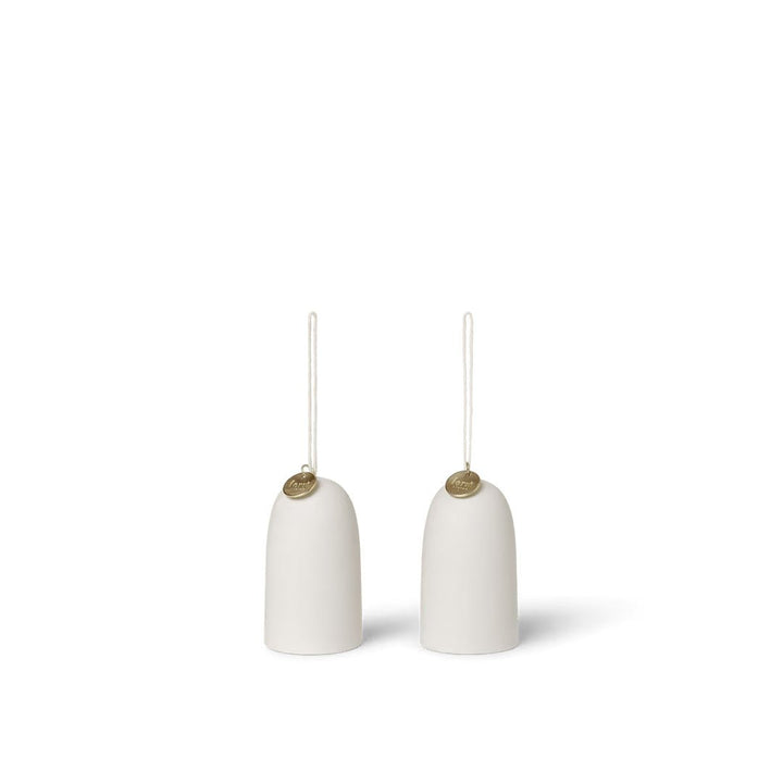 Bell Ceramic Ornament - Set of 2 - ökenhem